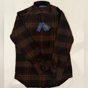 Ralph Lauren NWT Brushed Flannel Plaid Shirt